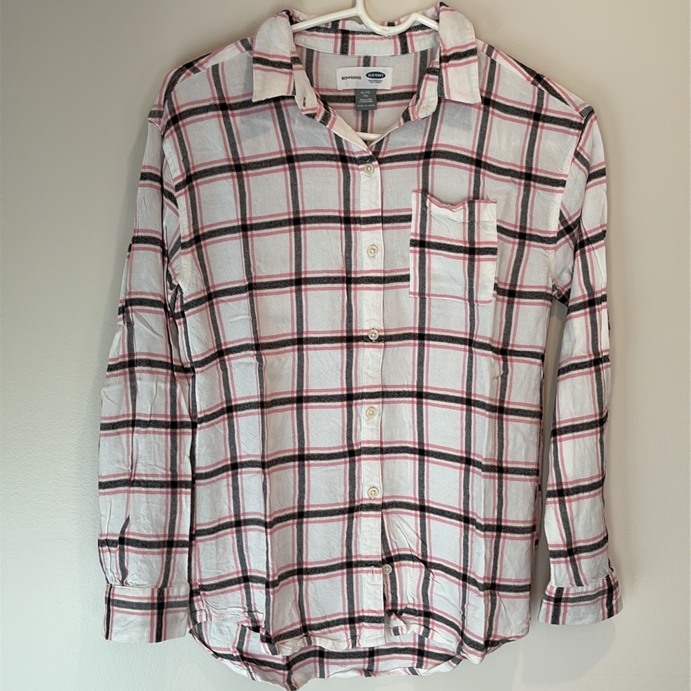 Old Navy Girls Boyfriend Flannel Shirt
